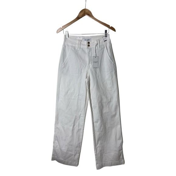 NWT Judy Blue Baylor White High Rise Wide Leg Jeans 4 - Picture 1 of 9